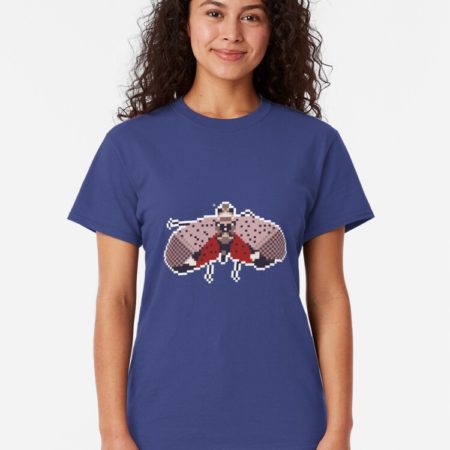 Blue Pixel Spotted Lanternfly Tee