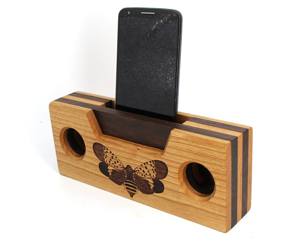Passive Speaker Amplifier for Cell Phones with Spotted Lanternfly
